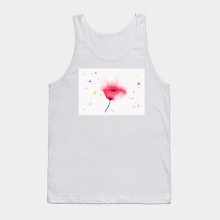 Poppy in Watercolour Tank Top